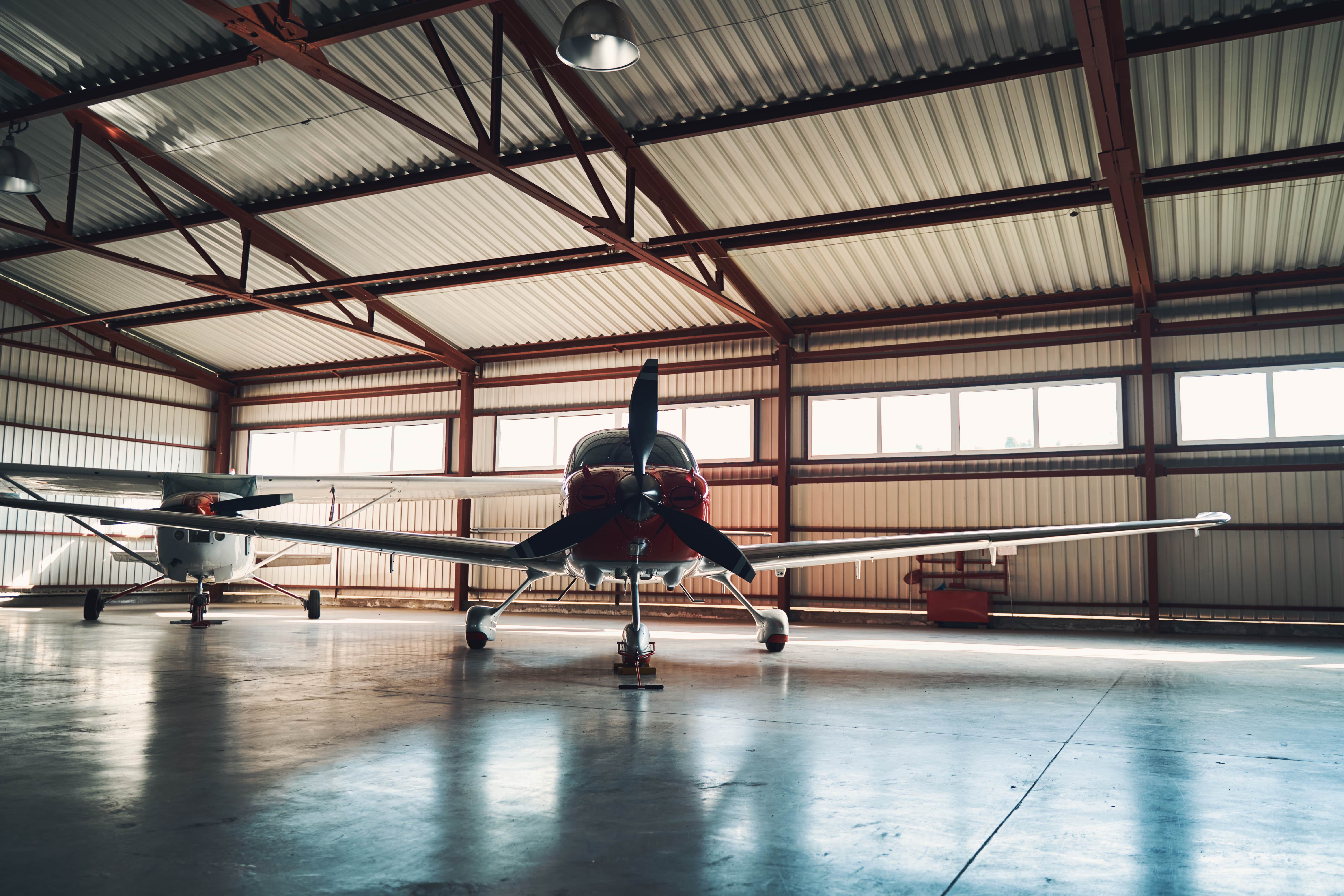 aircraft hangar construction