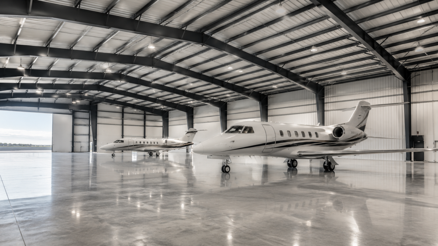 airplane hangar